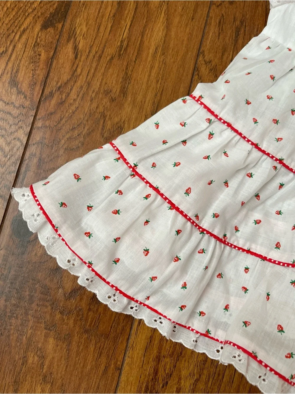 Vintage 1980s Strawberry Shortcake Dress Size 4 ILGWU Union Made USA Rare Excell
